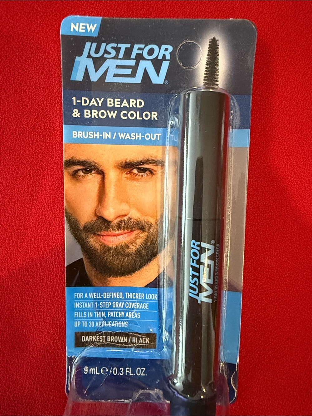 1-Day Beard & Brow Color - Darkest Brown/Black New